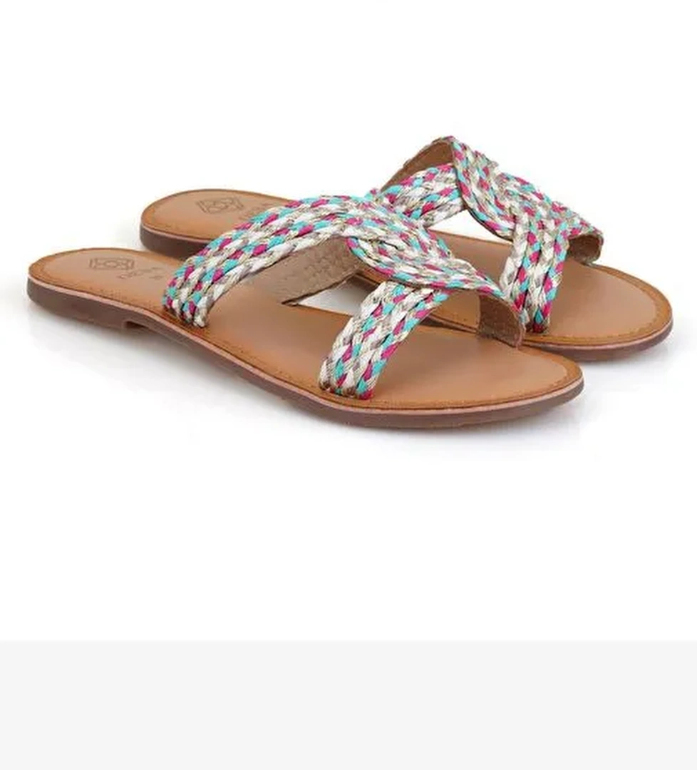 Desa Desa Kadın Çok Renkli Hasır Örgülü Terlik Boyner'de! Çok Renkli - 1. görsel