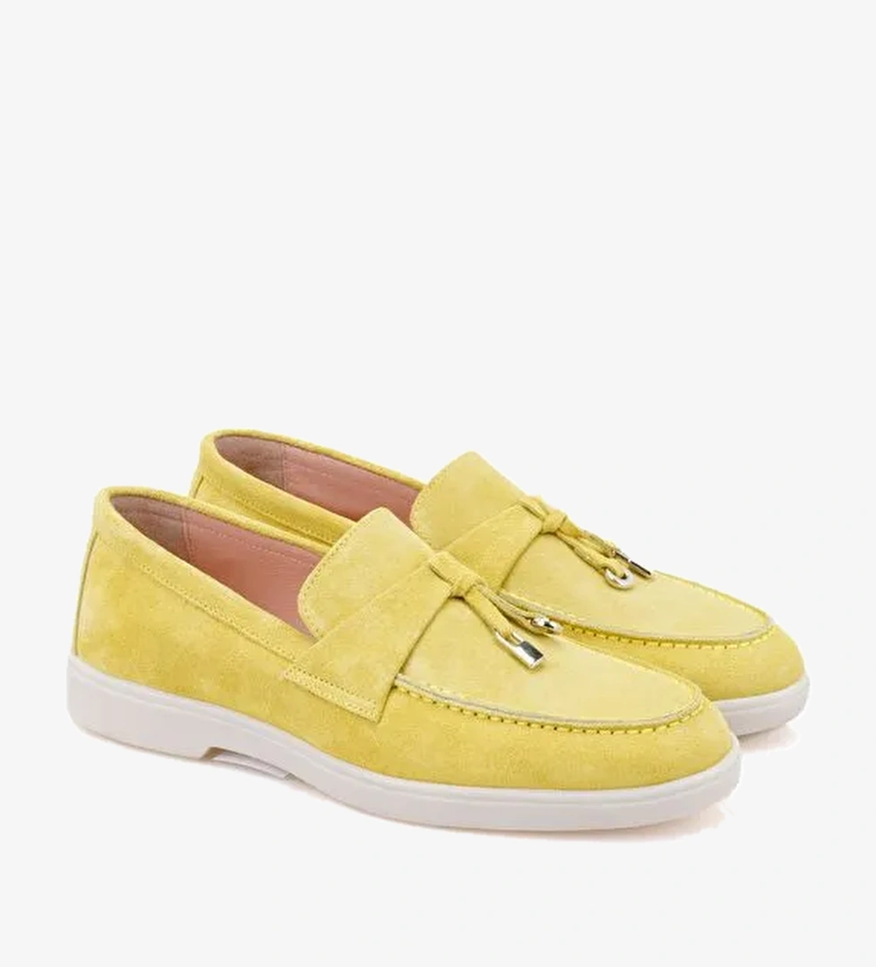 Desa Desa Kadın Sarı Süet Deri Loafer Boyner'de! Sarı - 1. görsel