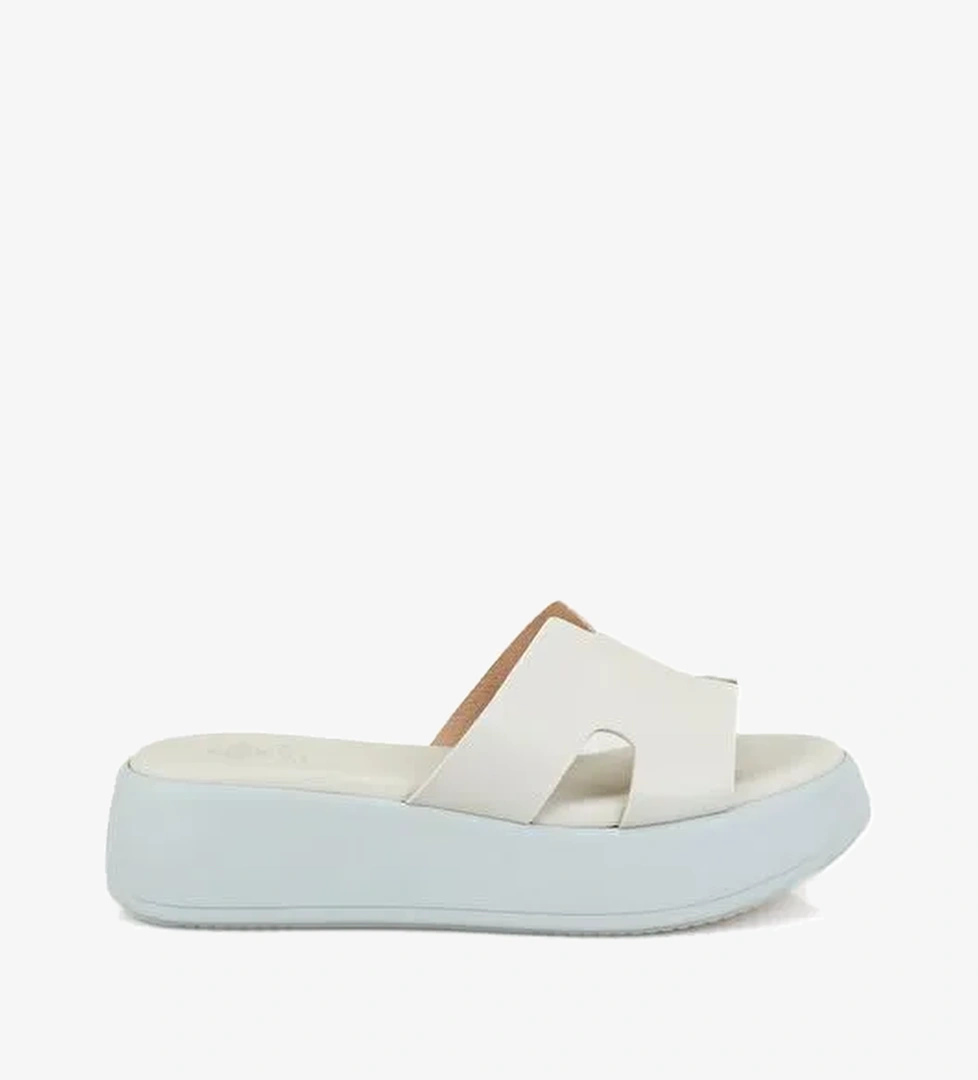 Desa Desa Kadın Yeşil Dolgu Topuklu Deri Terlik Boyner'de! Yeşil - 1. görsel