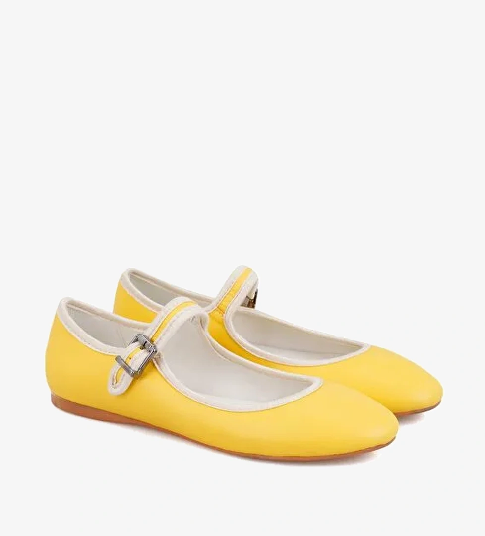 Desa Desa Kadın Sarı Deri Babet Boyner'de! Sarı - 1. görsel