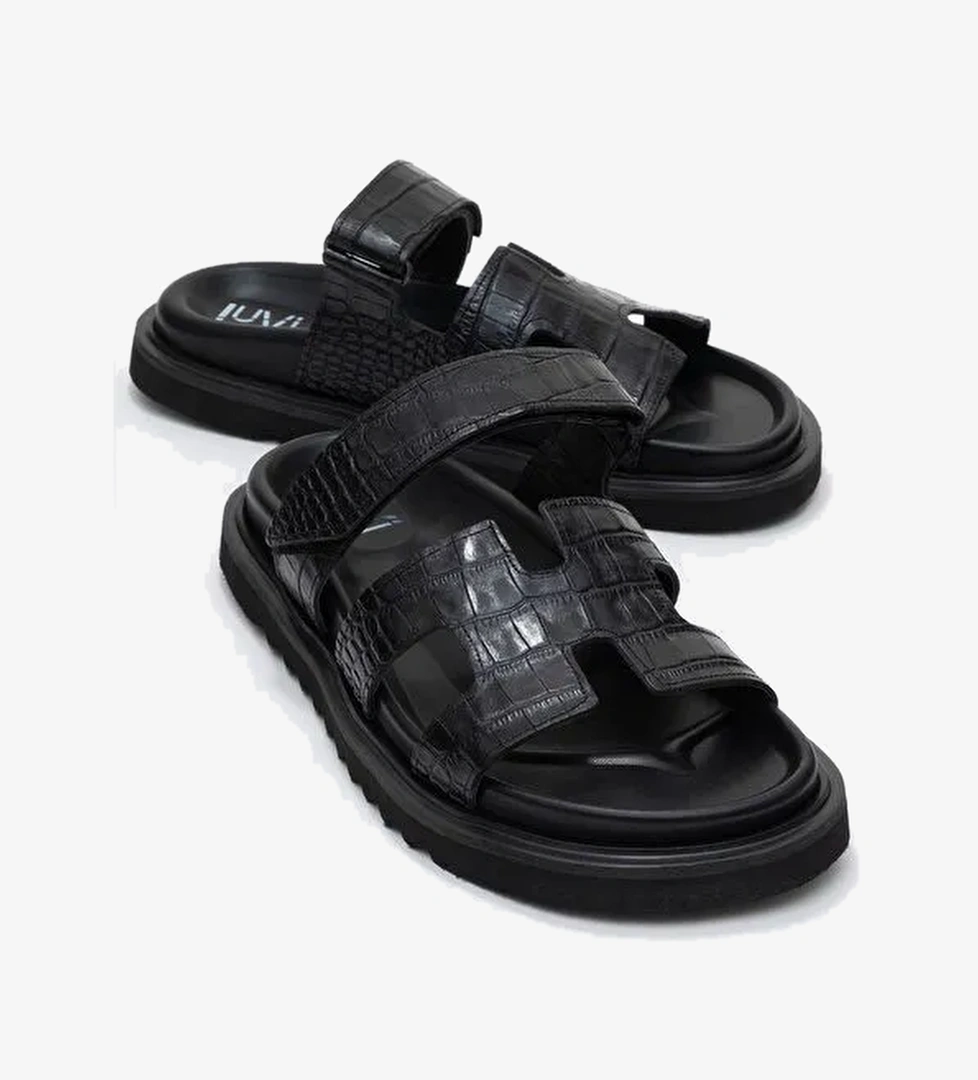 Luvi Shoes Luvi Shoes Belirsiz LOANA Siyah Baskı Hakiki Deri Kadın Terlik Boyner'de! Belirsiz - 1. görsel