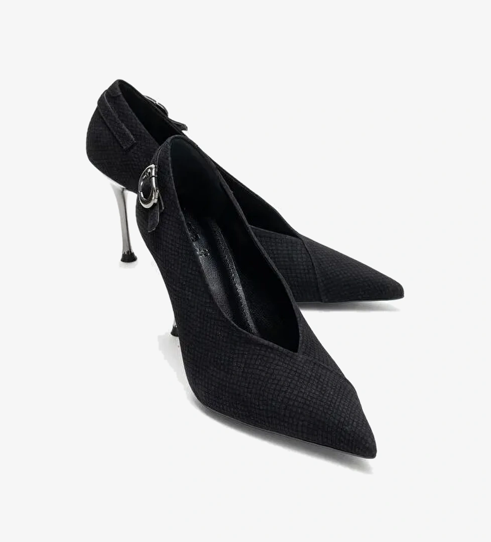 Luvi Shoes Luvi Shoes Belirsiz POLLY Siyah Desenli Tokalı Kadın Topuklu Ayakkabı Boyner'de! Belirsiz - 1. görsel