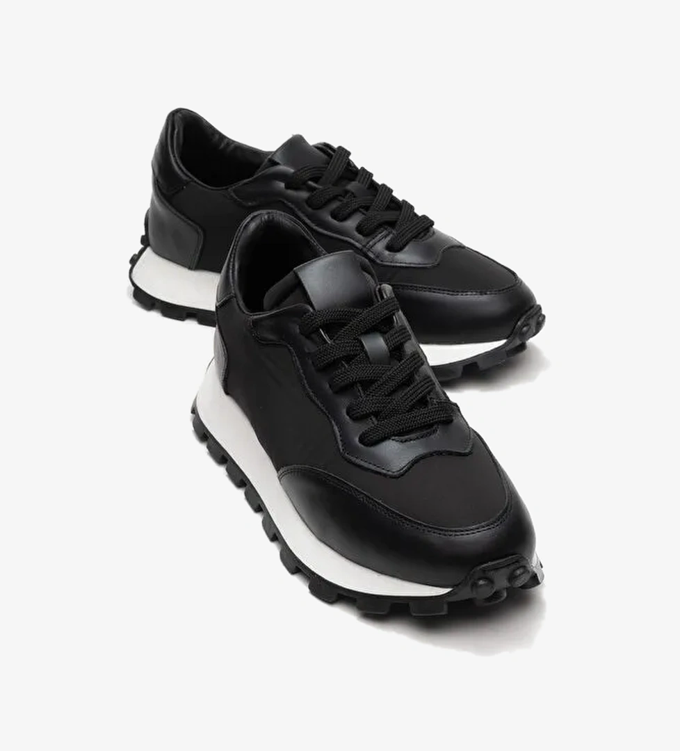 Luvi Shoes Luvi Shoes AMANDA Siyah Hakiki Deri Kadın Spor Ayakkabı Boyner'de! Siyah - 1. görsel