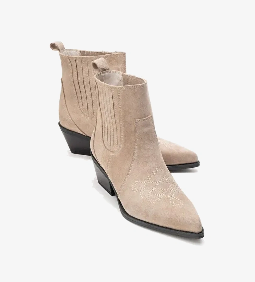 Luvi Shoes Luvi Shoes Belirsiz JULIETA Bej Süet Hakiki Deri Kadın Western Bot Boyner'de! Belirsiz - 1. görsel