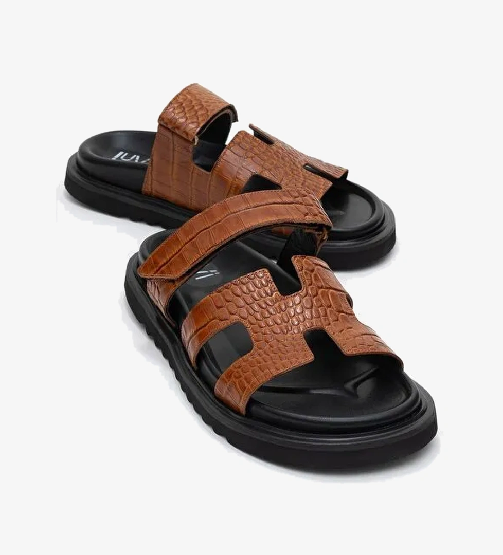 Luvi Shoes Luvi Shoes Belirsiz LOANA Taba Baskı Hakiki Deri Kadın Terlik Boyner'de! Belirsiz - 1. görsel