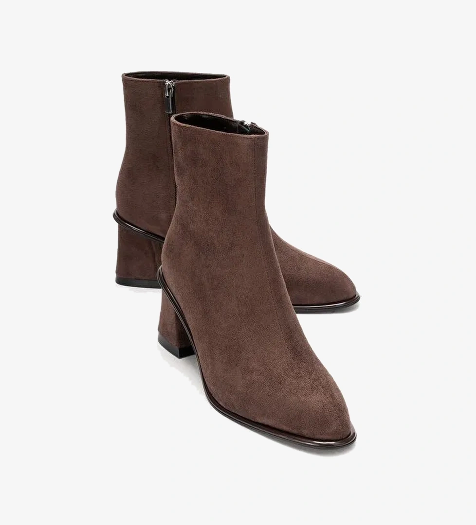 Luvi Shoes Luvi Shoes Belirsiz ALBA Kahverengi Süet Kadın Kalın Topuklu Bot Boyner'de! Belirsiz - 1. görsel
