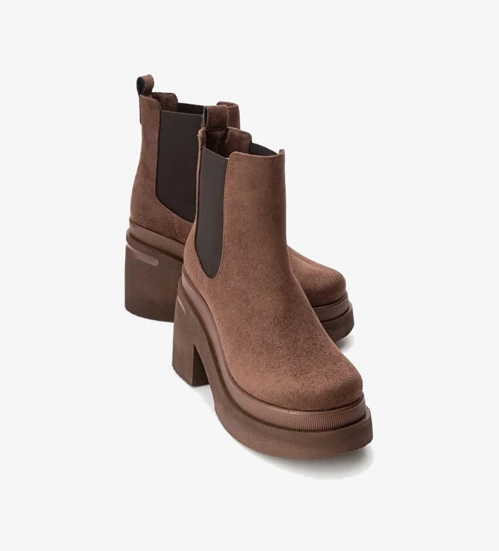 Luvi Shoes Luvi Shoes Belirsiz EMMA Kahverengi Süet Kadın Platform Topuklu Bot Boyner'de! Belirsiz - 1. görsel
