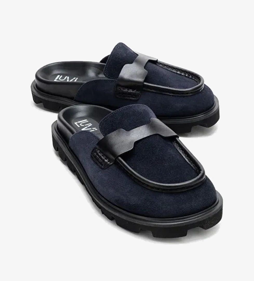 Luvi Shoes Luvi Shoes Belirsiz VELA Lacivert Süet Hakiki Deri Kadın Terlik Boyner'de! Belirsiz - 1. görsel