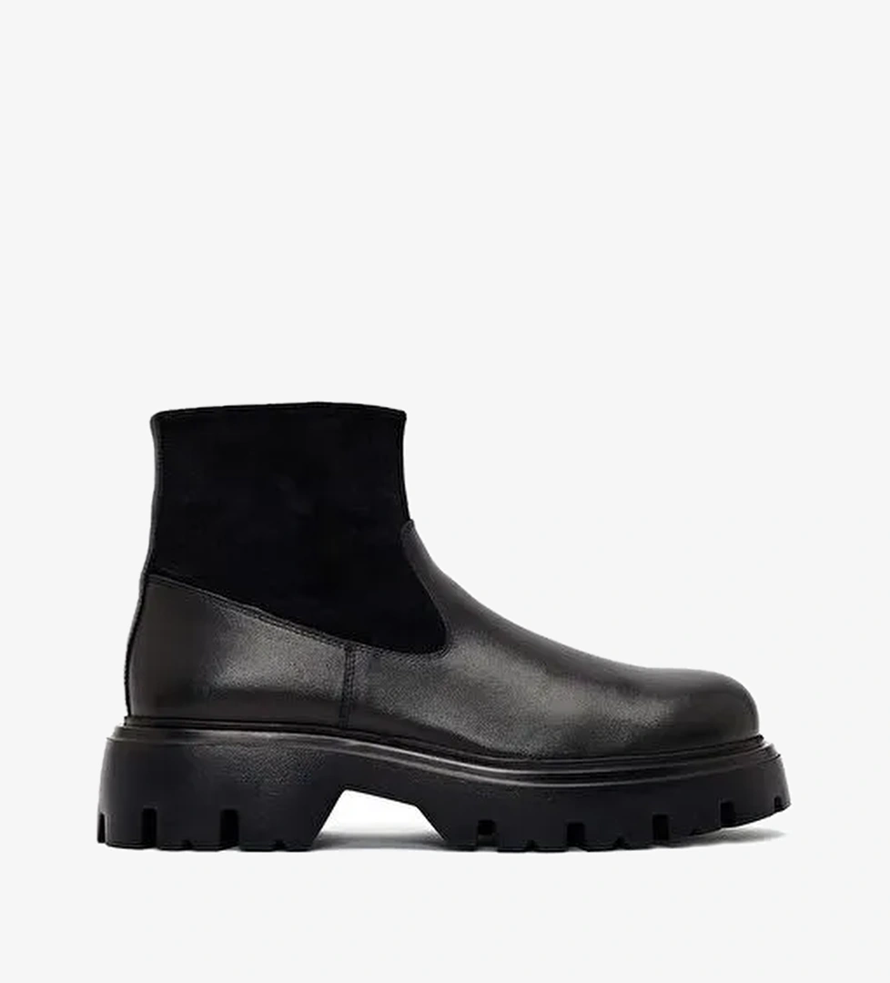 Derimod Derimod Erkek Siyah Kalın Tabanlı Deri Bot 25WFD640514 Boyner'de! Siyah - 1. görsel