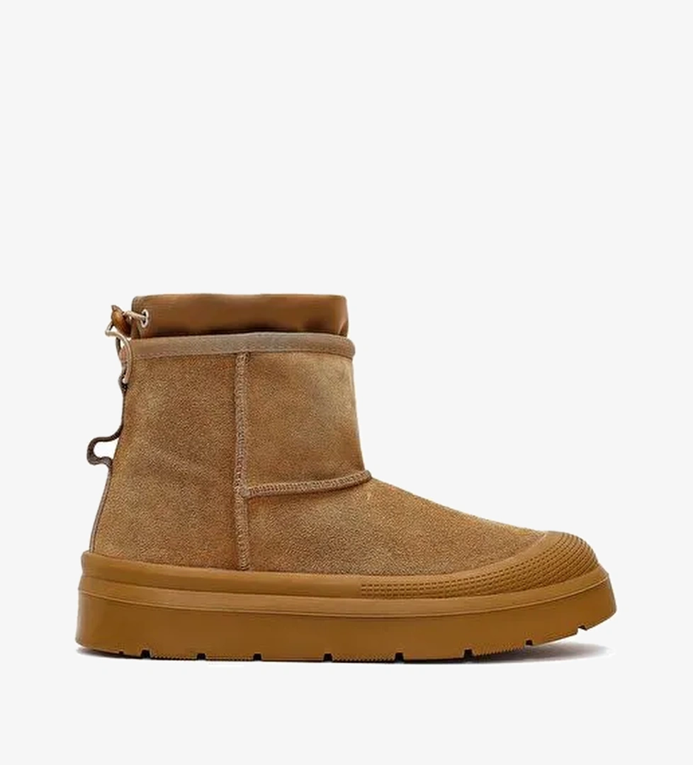 Derimod Derimod Kadın Taba Kalın Tabanlı Süet Deri Teddy Bot 25WFD405310 Boyner'de! Taba - 1. görsel