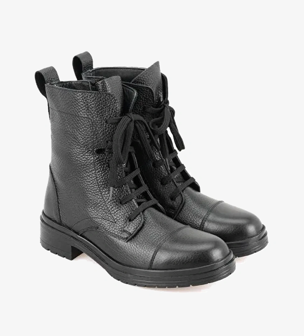 Desa Desa Kadın Siyah Fermuarlı Deri Bot Boyner'de! Siyah - 1. görsel