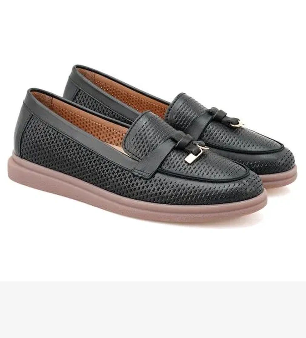 Desa Desa Kadın Siyah Deri Günlük Ayakkabı Boyner'de! Siyah - 1. görsel