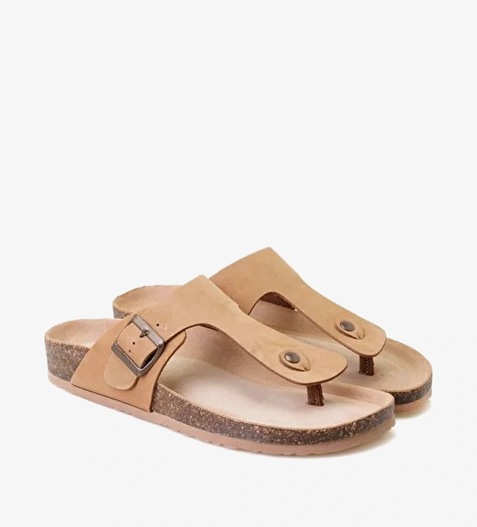 Desa Desa Kahverengi Karen Kahve Erkek Parmak Arası Nubuk Deri Terlik Boyner'de! Kahverengi - 1. görsel