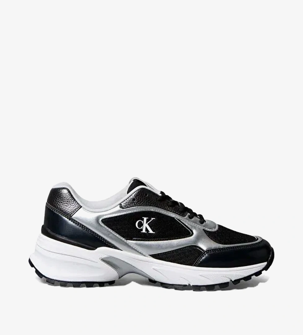 Calvin Klein Siyah Erkek Sneaker HIKE RUNNER LACEUP MESH MIX MET