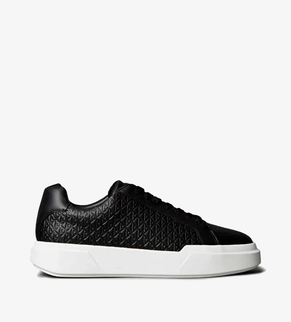 Calvin Klein Siyah Erkek Sneaker CHUNKY CUPSOLE LACEUP LTH AOP