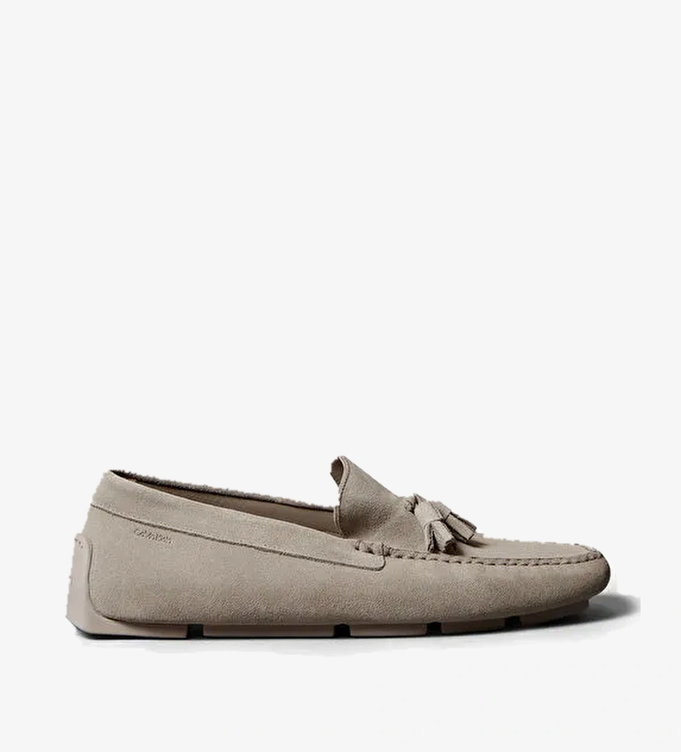 Calvin Klein Gri Erkek Loafer DRIVER TASSELS SU