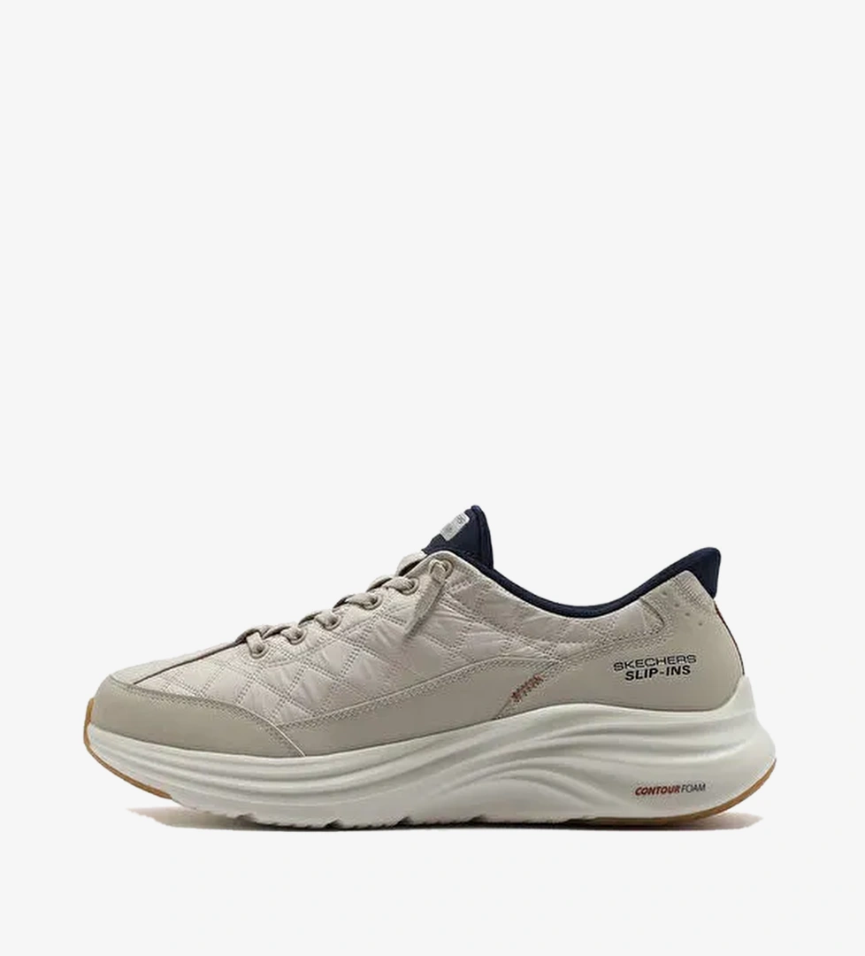 Skechers 232619 NTNV CONTOUR FOAM - COZY FIT Bej Erkek Lifestyle Ayakkabı