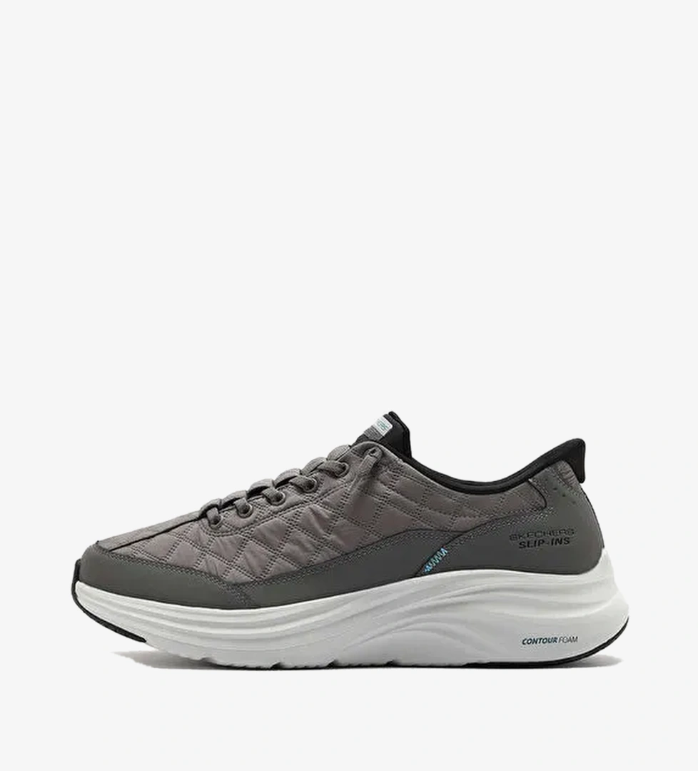 Skechers Gri Erkek Lifestyle Ayakkabı 232619 CCBK CONTOUR FOAM - COZY FIT