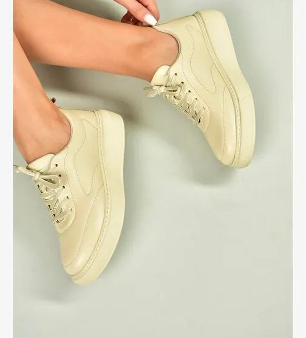 Fox Shoes Bej Fox Shoes Hakiki