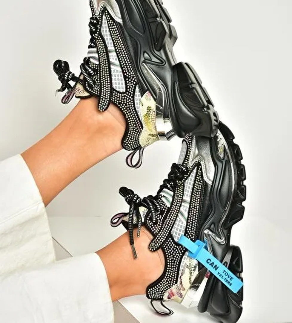 Fox Shoes Siyah Fox Shoes Detayli