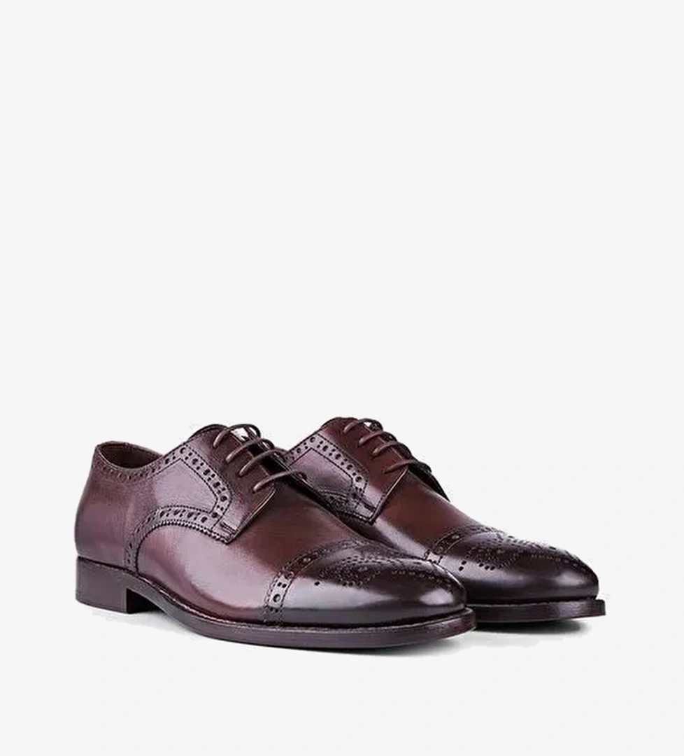 Bisse Erkek Rugan Klasik Kahve Ayakkabı AY22K22212_D11