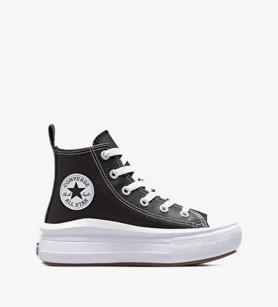 Converse Chuck Taylor All Star Move Platform Çocuk Siyah Deri Sneaker