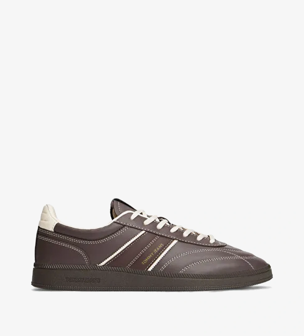 Tommy Hilfiger Kahverengi Erkek Deri Sneaker THE GREENWICH EDGE STITCHING