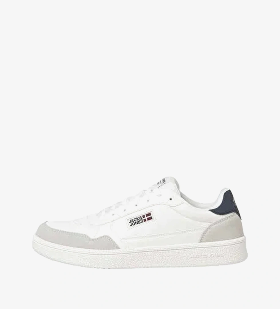 Jack & Jones Ekru Erkek Sneaker JFWBOUNCE PU COMBO FLAG