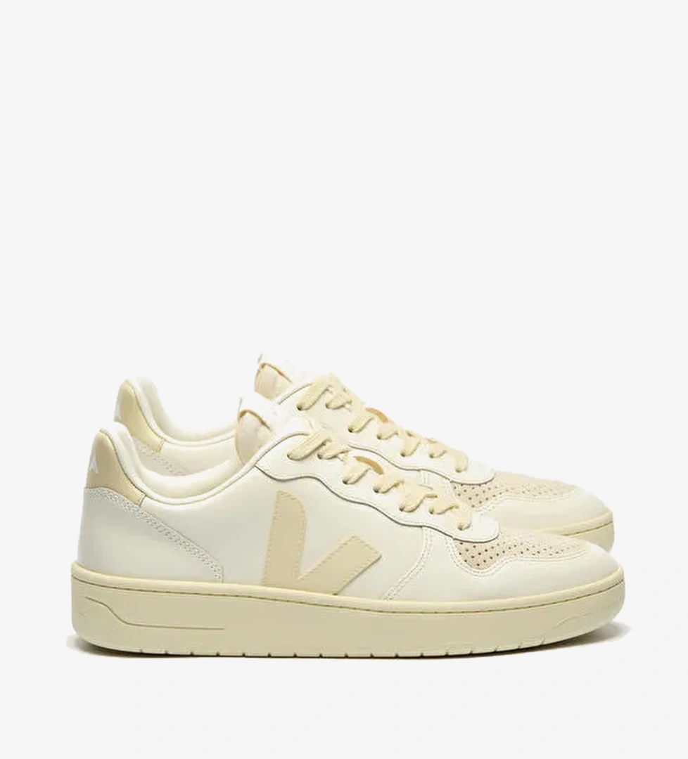 Veja Bej Erkek Deri Sneaker V-10 Leather