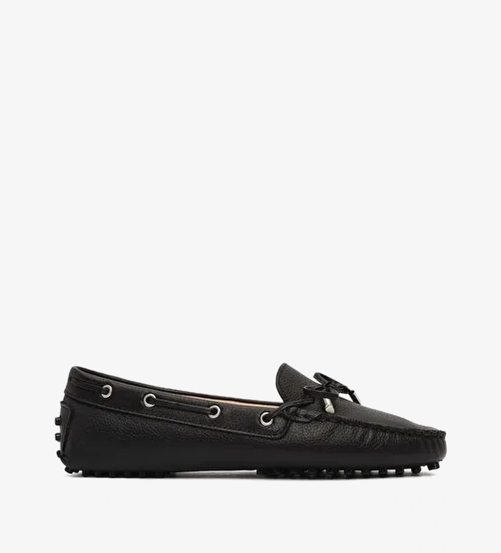 Kadın Siyah Püsküllü Deri Loafer 26PFD2903FT