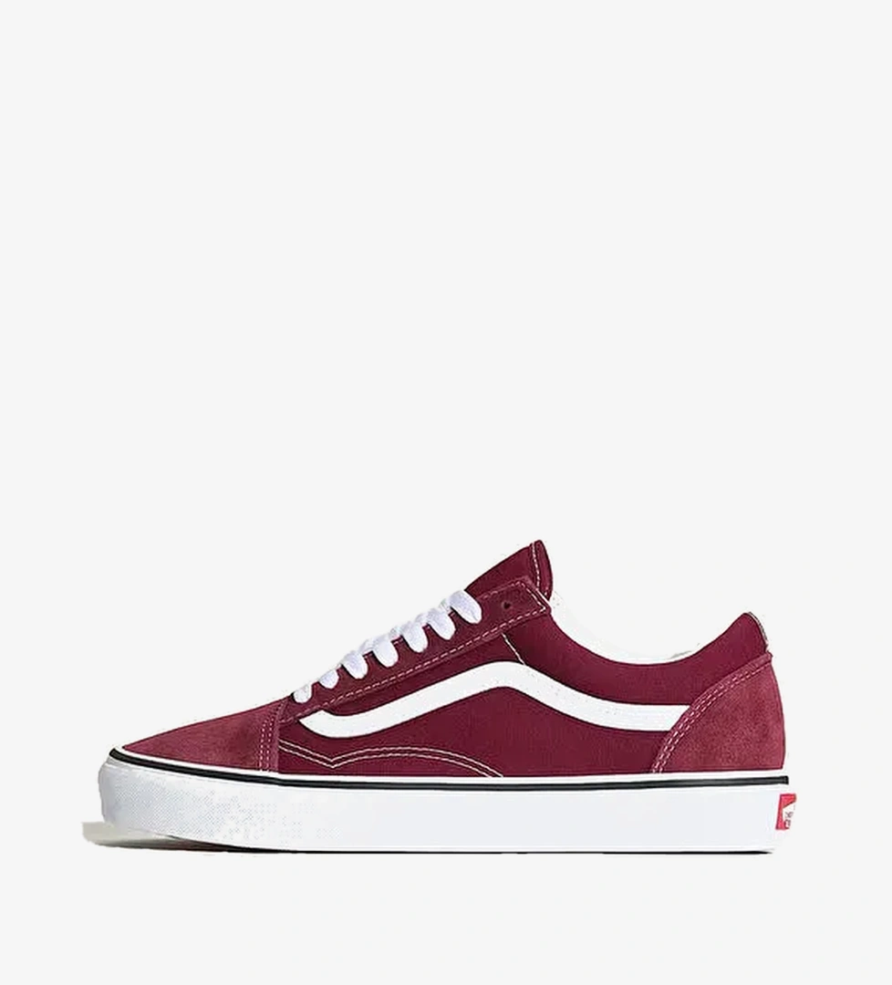 Vans VN0A38G15U71 Old Skool Bordo Deri Kadın Lifestyle Ayakkabı