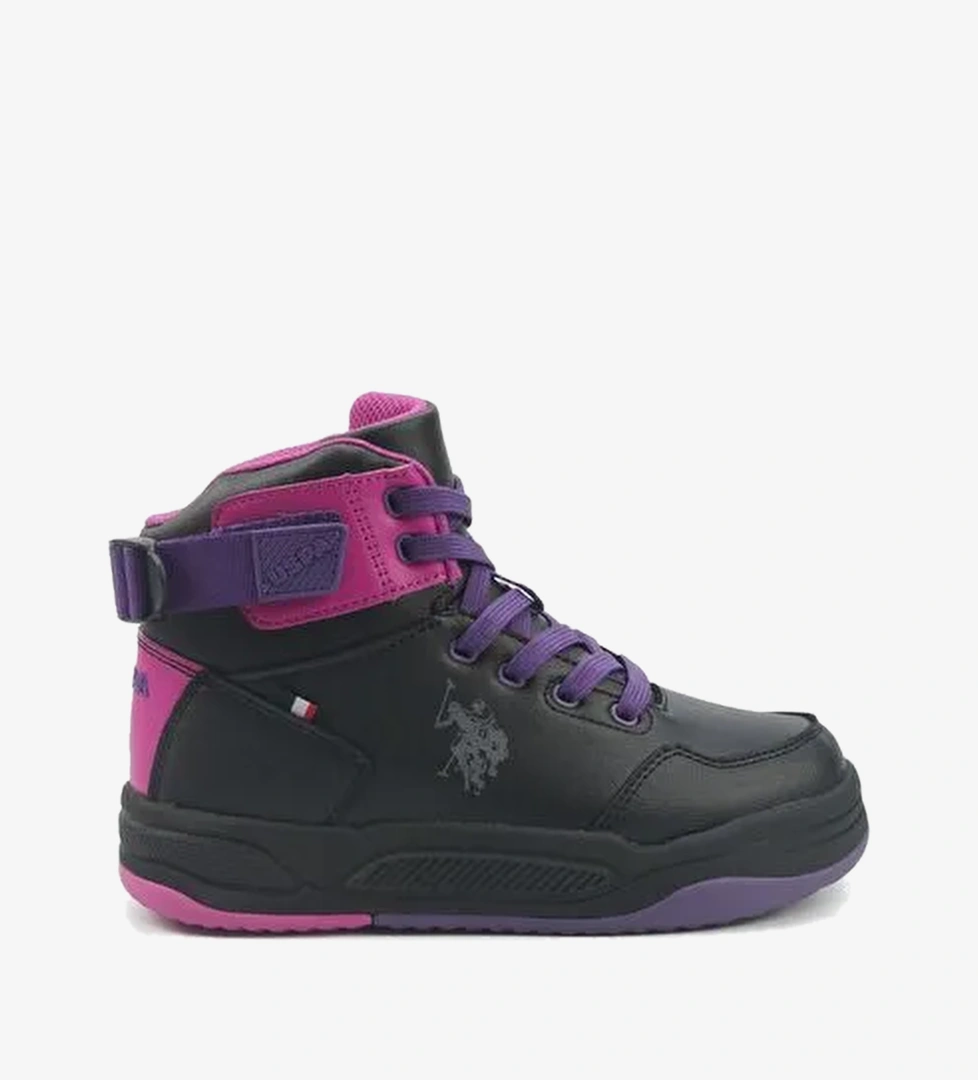 PHITA JR 5PR Siyah Kız Çocuk High Sneaker