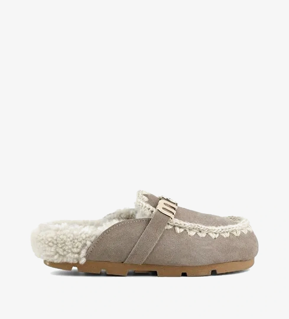 Kadın Terlik/ Panduf ( Ev ) MU.FW431000A ELGRY Mou WINTER BIO SLIDE - LOGO Elephant Grey