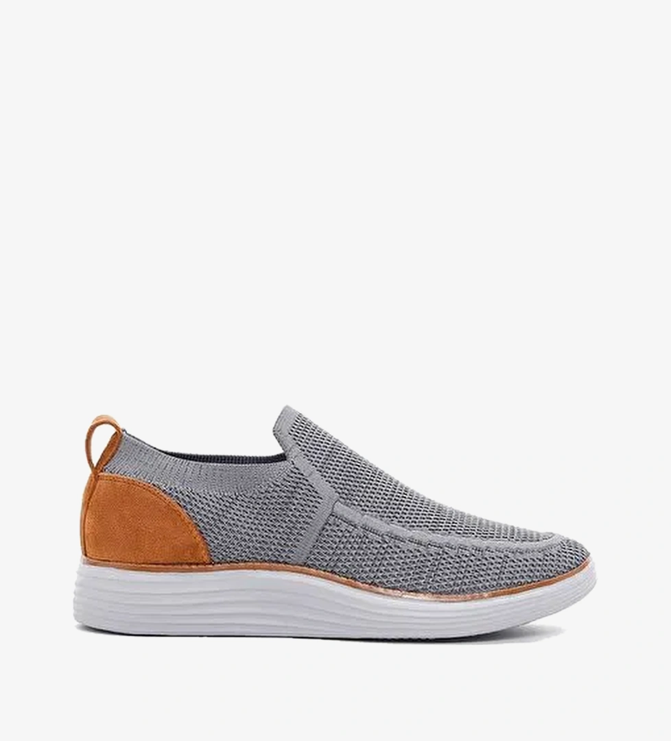 Derimod Zero Erkek Gri Kalın Tabanlı Kumaş Sneaker 26SFD69026F
