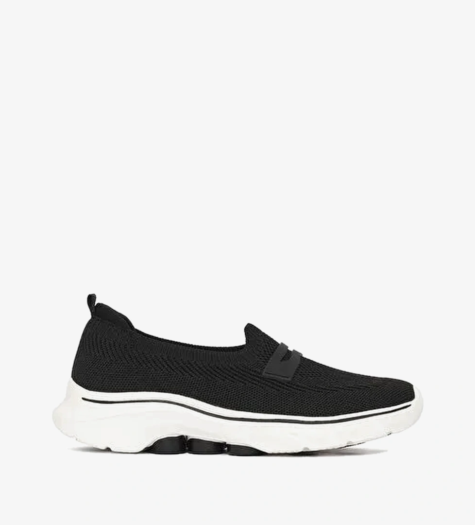 Derimod Zero Kadın Siyah Kumaş Loafer 26PFE49326F