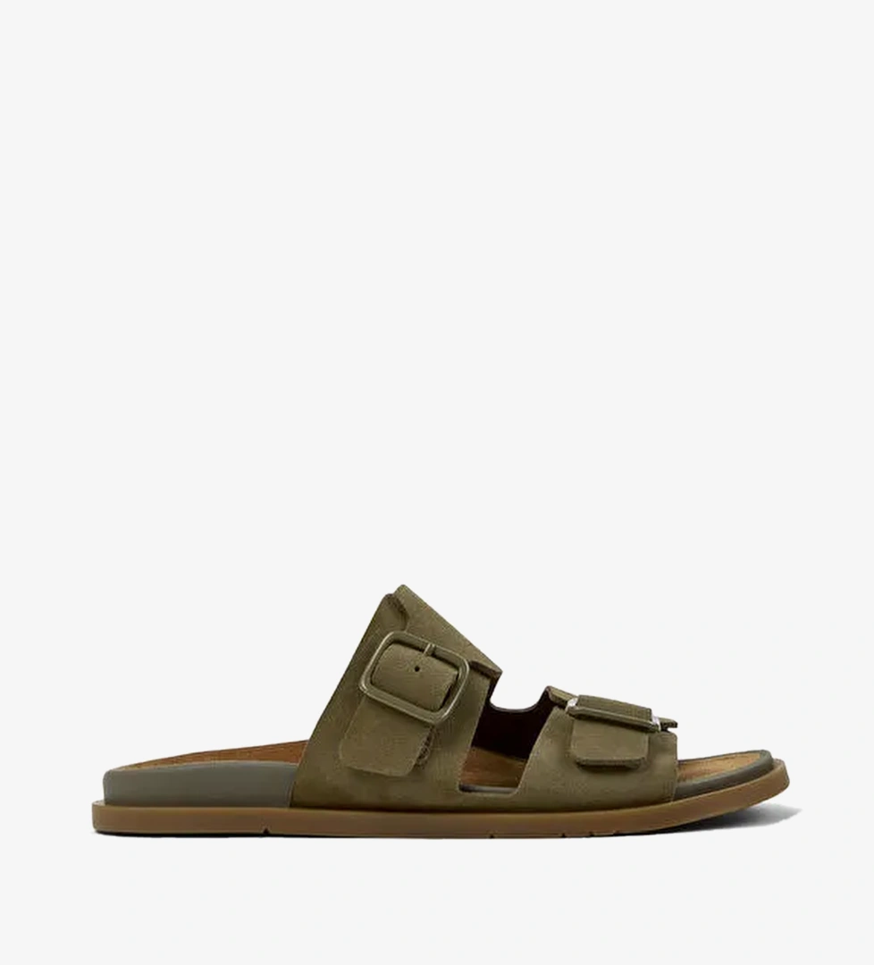 Camper Haki Erkek Deri Terlik Lluc Sandal