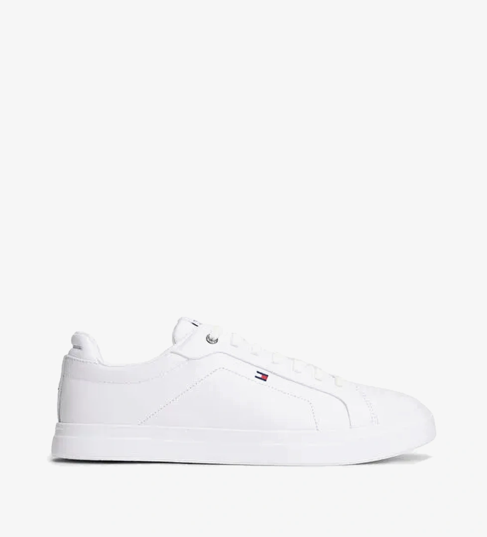 Tommy Hilfiger Beyaz Erkek Deri Sneaker ICON COURT LIGHT ESS