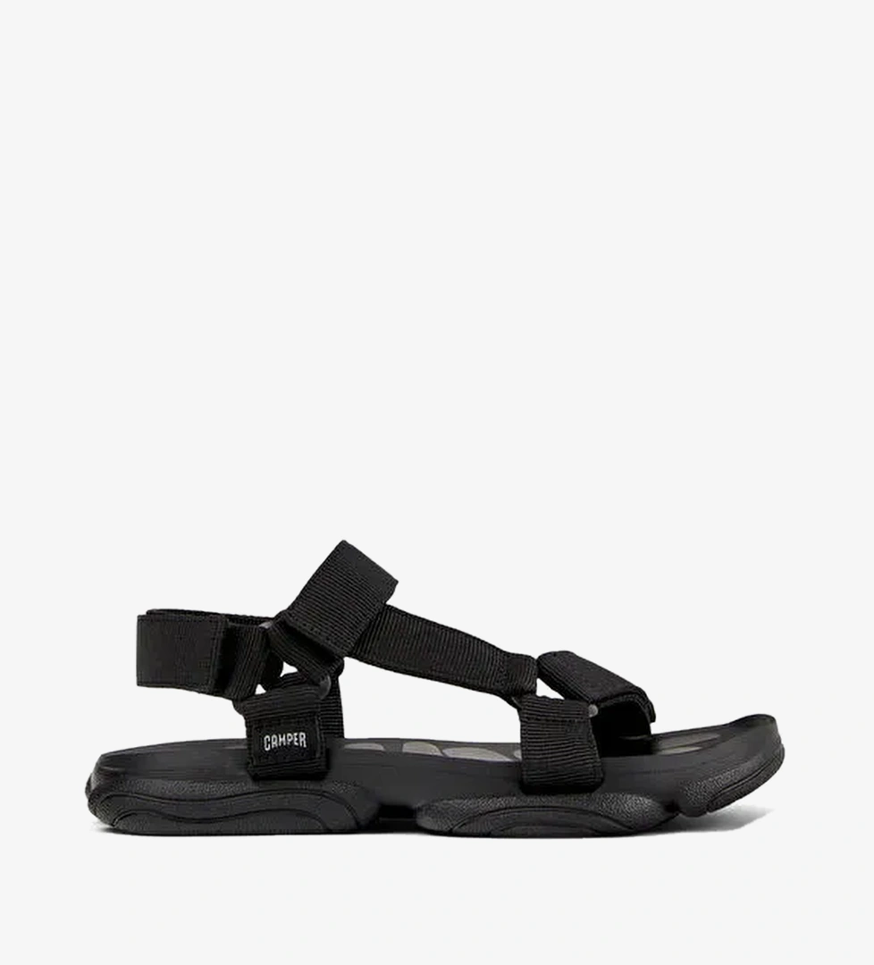 Camper Siyah Erkek Sandalet Karst Sandal