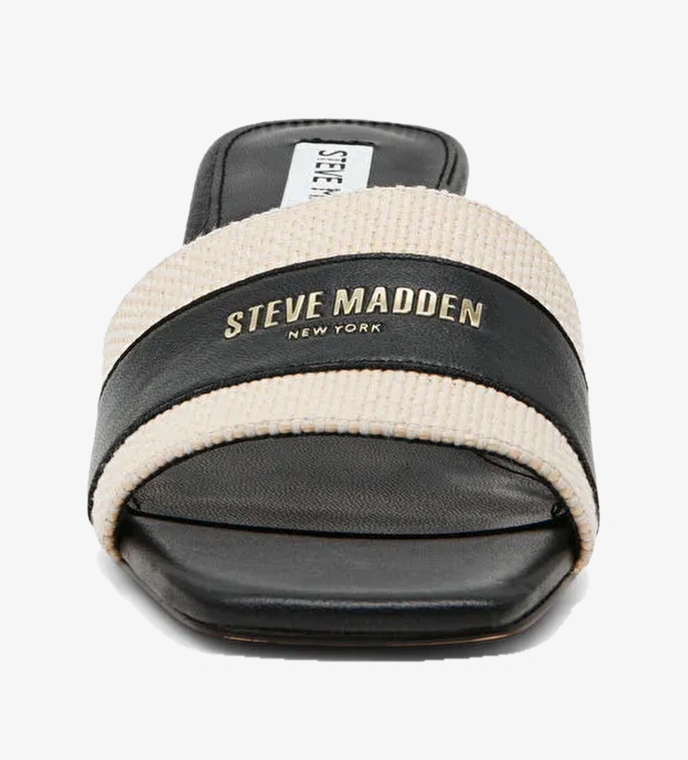 Steve Madden Siyah Kadın Deri Terlik KNOXVILLE