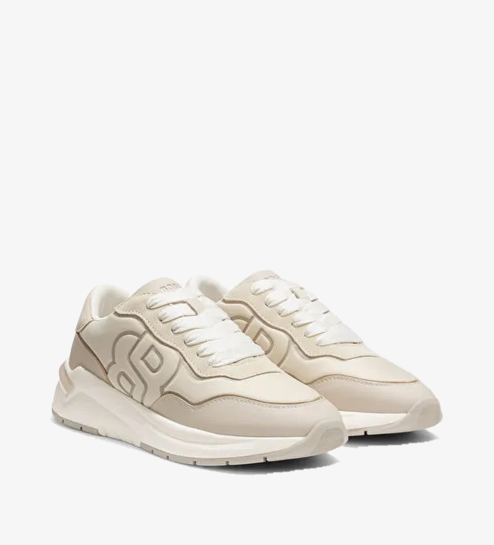 BOSS Açık Bej Kadın Deri Sneaker 50557763