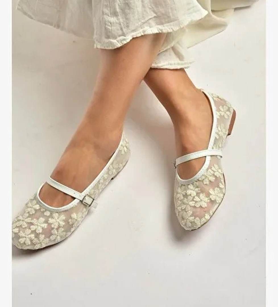Fox Shoes Beyaz Fox Shoes File Çiçek