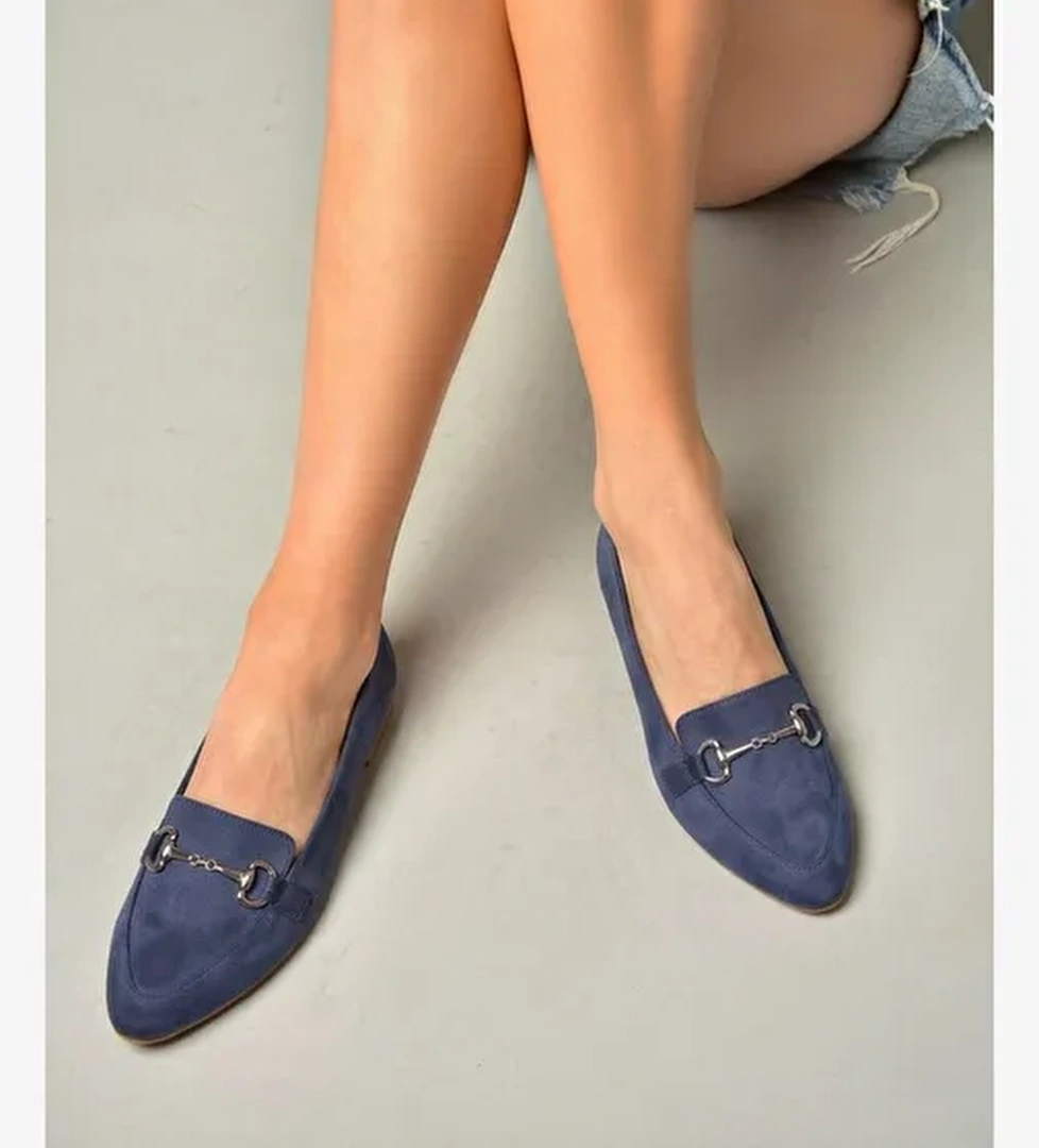 Fox Shoes Lacivert Fox Shoes Süet Toka