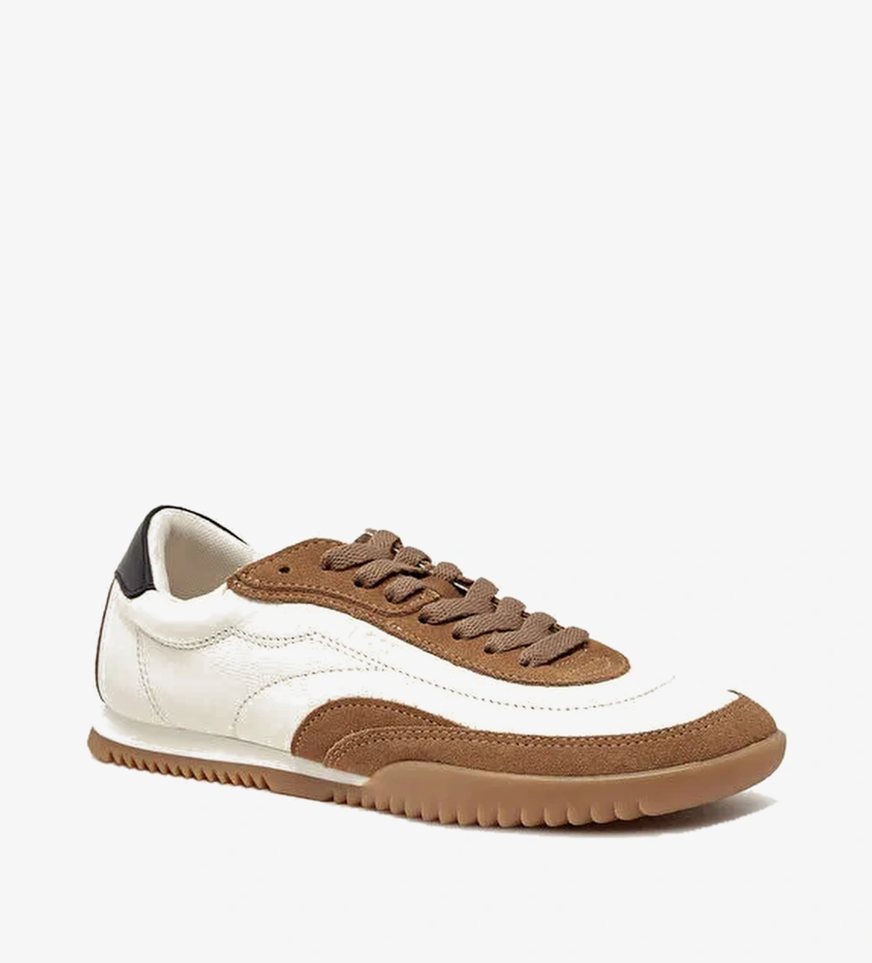 BOSS Açık Bej Kadın Deri Sneaker Carlynn_Lowp_ltsd