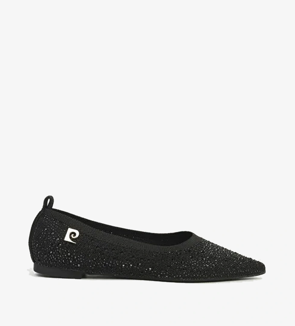 Pierre Cardin Siyah Kadın Deri Babet