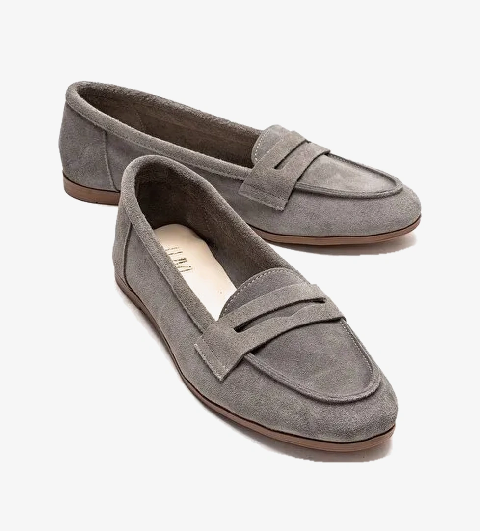 Luvi Shoes Açık Gri Luvi Shoes F02 Süet