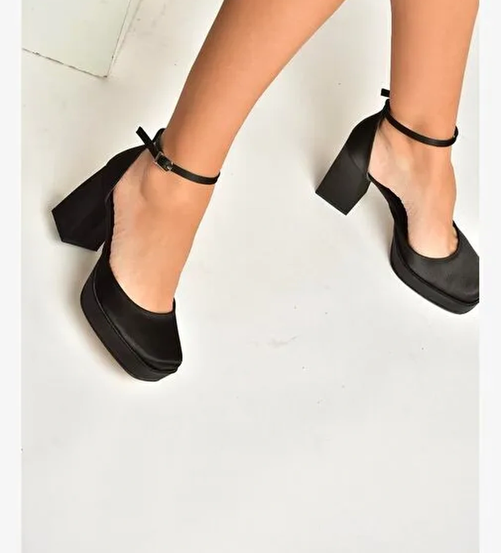 Fox Shoes Siyah Fox Shoes Kumaş Kalin