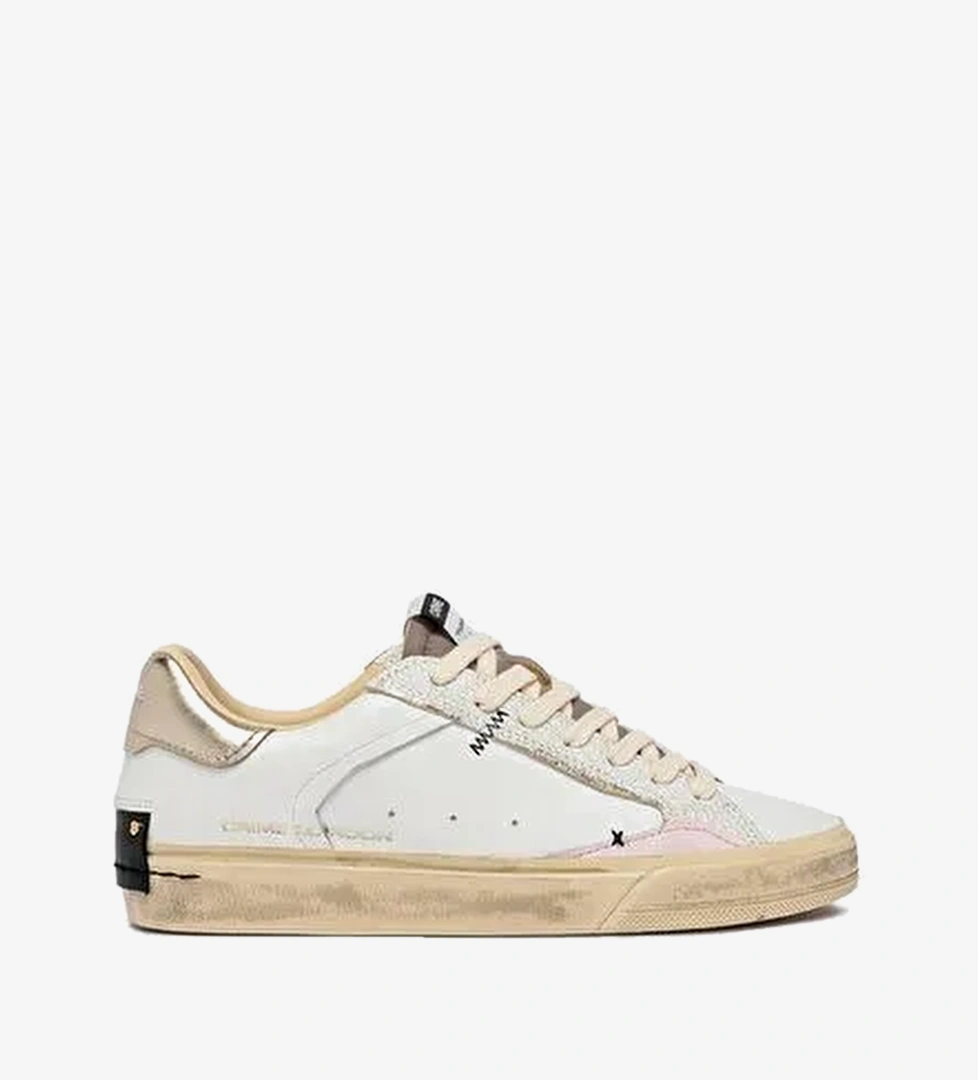 Crime London Beyaz Crime London Distressed Distressed