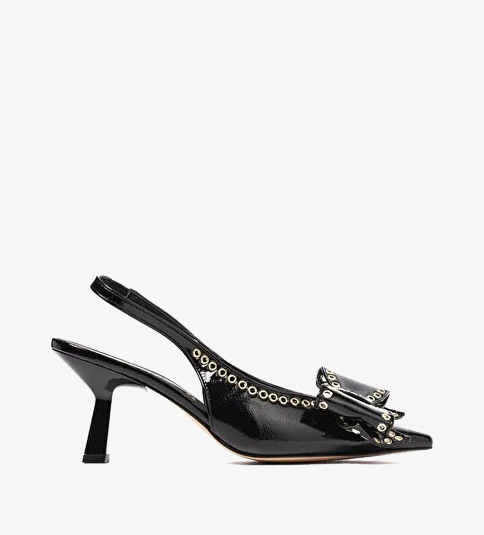 Nacree Siyah Altın Nacree Stiletto Naplack