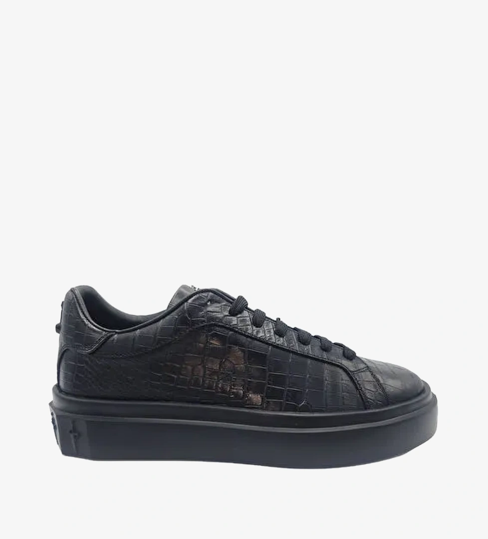 Paciotti Siyah Erkek Deri Sneaker MU69400