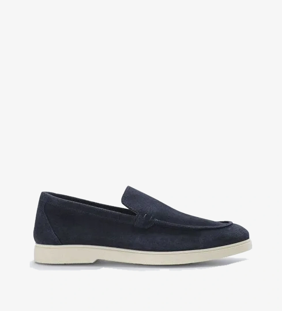 Erkek Lacivert %100 Süet Hafif Loafer Ayakkabı A61Y8010